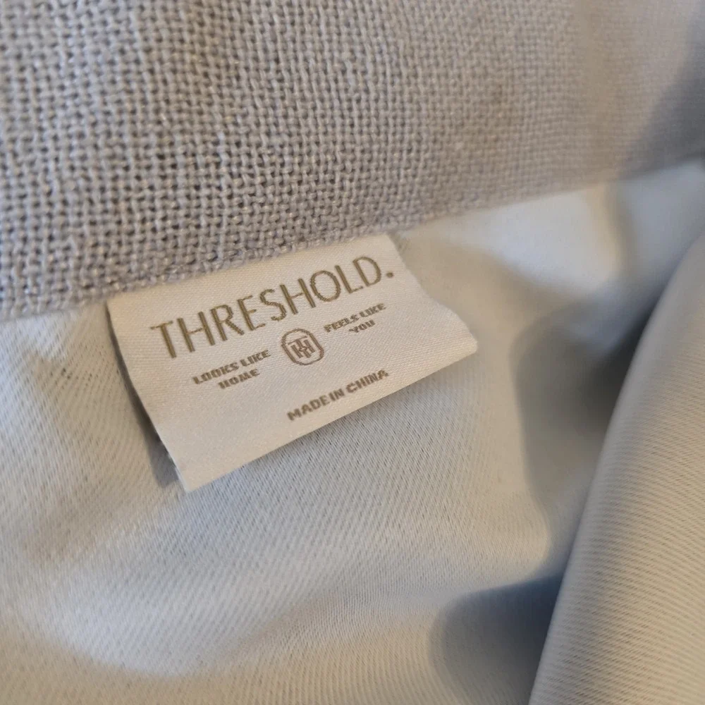 Threshold Aruba Pair Blackout Curtains Gray 2 Panels Inside Pockets 49